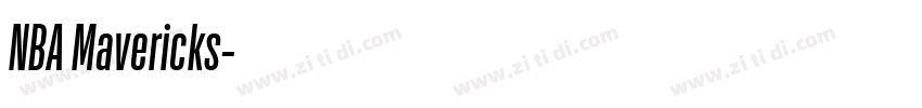 NBA Mavericks字体转换